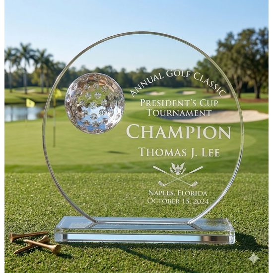 Duette Jade Crystal Golf Award