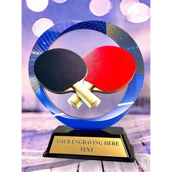 Onyx Stainless Steel Table tennis Trophy
