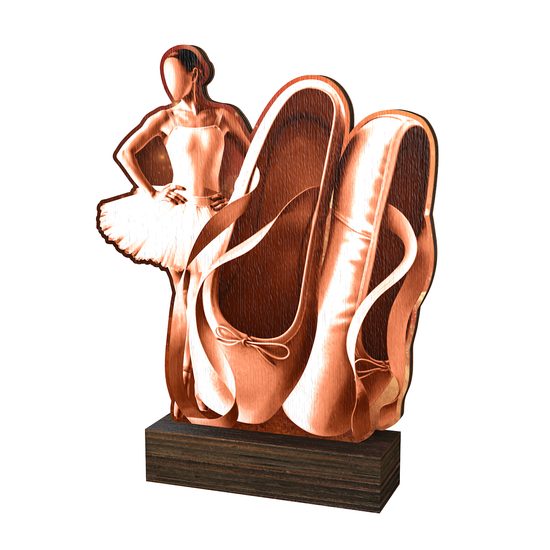 Sierra Classic Ballet Dance Real Wood Trophy
