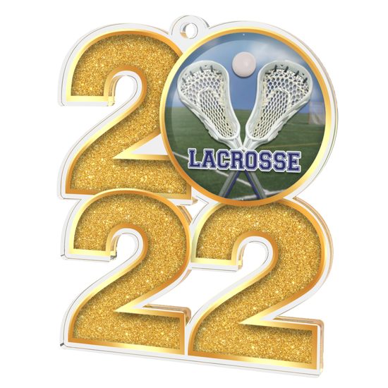 Lacrosse 2022 Gold Acrylic Medal