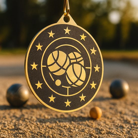 Valor Stainless Pétanque Medal