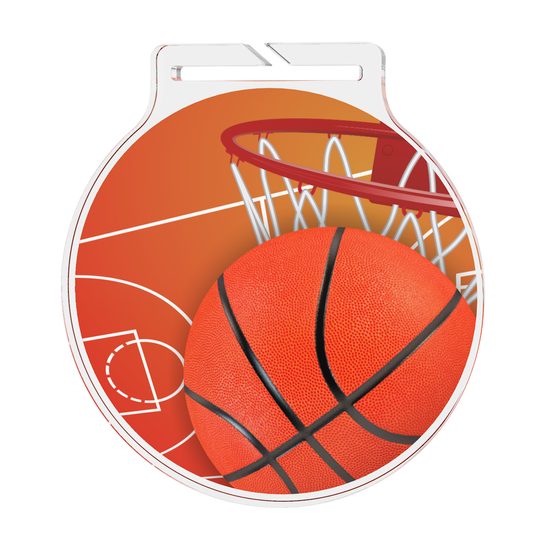 Atlas Basketball Acrylic Medal