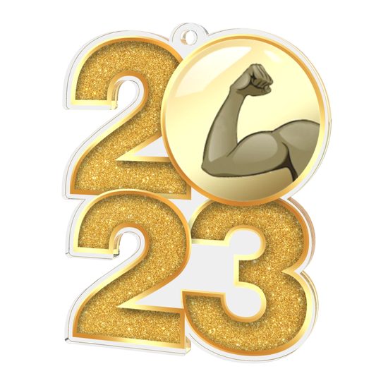 Bodybuilding Gold 2023 Acrylic Medal