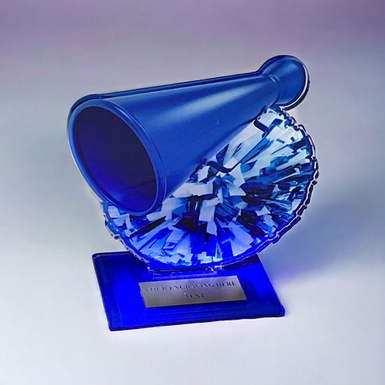 Cannes Printed Acrylic Cheerleader Trophy