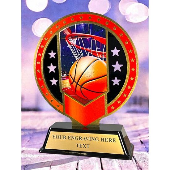 Sentinel Stainless Steel Basketball Trophy