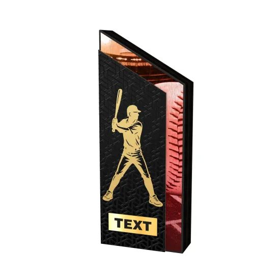 ATAMI Modern Metal & Wood Baseball Trophy