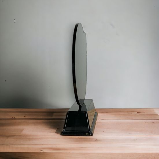 Roswell black acrylic Pistol trophy