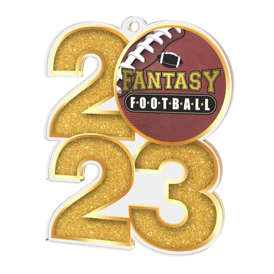 American Fantasy Football Acrylic 2023 Medal