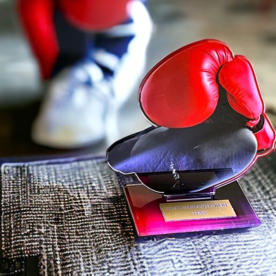 Cannes Printed Acrylic Boxing Trophy