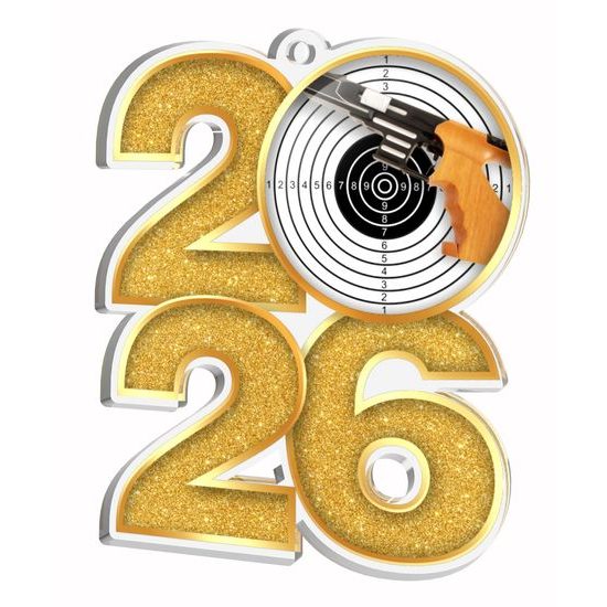 Shooting 2026 Acrylic Medal