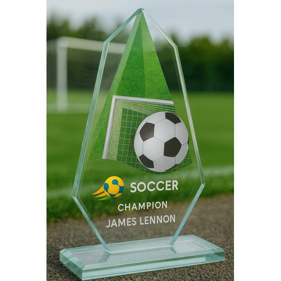 Levita Soccer Color Glass Award