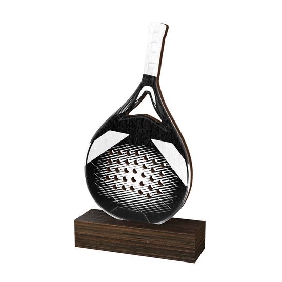 Sierra Classic Padel Tennis Real Wood Trophy