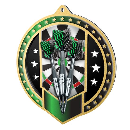 Noir Stainless Steel Darts Medal
