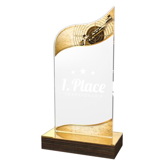 United Acrylic Wood Classic Shooting Trophy