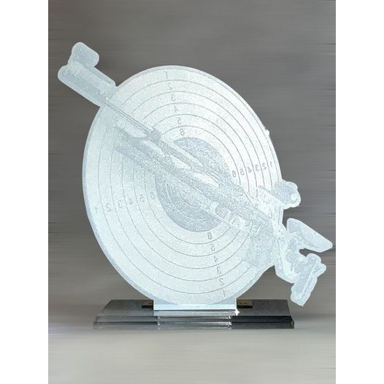 Cannes Printed Acrylic Rifle Shooting Trophy