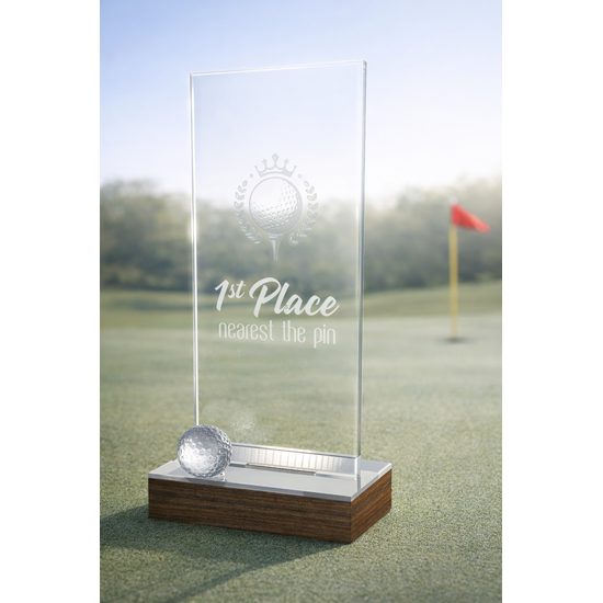Estoril Acrylic & Wood Classic Golf Trophy