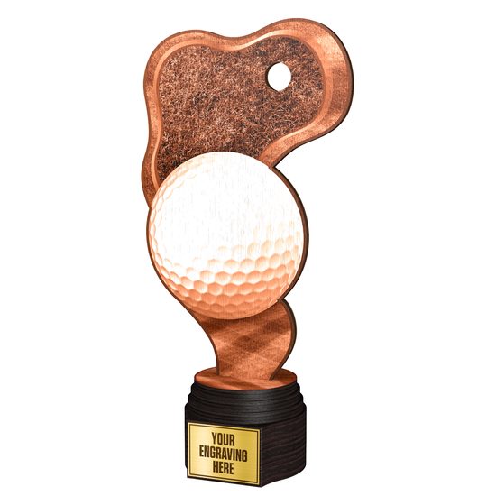 Frontier Classic Real Wood Golf Trophy