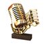 Sierra Classic Microphone Singing Real Wood Trophy