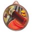 Clay Pigeon Shooting Color Texture 3D Print Bronze Medal