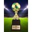 Sealy Tower Gold and Green Soccer Trophy