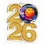 Pickleball 2026 Acrylic Medal
