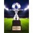 Sealy Silver and Blue Tower Soccer Trophy