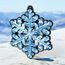 Rincon Snowflake black acrylic medal