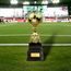 Sealy Tower Gold and Silver Soccer Trophy