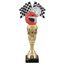 Motorsports Helmet Flags Acrylic Top Trophy