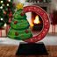 Festive Christmas Tree Circle Trophy