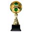 Conroe Gold and Green Soccer Trophy