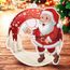 Snowy Father Christmas Badminton Medal