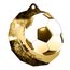 Polygon Classic Stainless Steel Soccer Medal