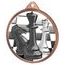 Chess Color Texture 3D Print Bronze Medal