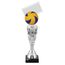 Silver Volleyball Ball Acrylic Top Trophy
