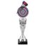 Silver Darts Red Blue Acrylic Top Trophy