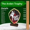 Arden Muay Thai Real Wood Shield Trophy