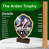 Arden Wrestling Real Wood Shield Trophy