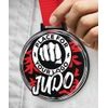 Giant Judo Black Acrylic Logo Medal