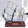 Aragon Tennis Racket and Court Handmade Metal Trophy