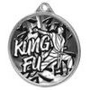 Kung Fu Classic Texture 3D Print Silver Medal