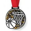 Giant Basketball Black Acrylic Medal