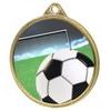 Football Colour Texture 3D Print Gold Medal