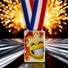 Athena Emoji Smiley Face Medal