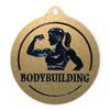Quantum Women's Bodybuilding Stainless Steel Medal