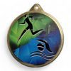 Aquathlon Colour Texture 3D Print Medal