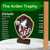 Arden Judo Real Wood Shield Trophy