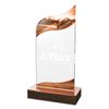 United Acrylic Wood Cricket Trophy