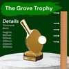 Grove Classic Table Tennis Real Wood Trophy