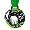 Giant Black Acrylic Golf Medal